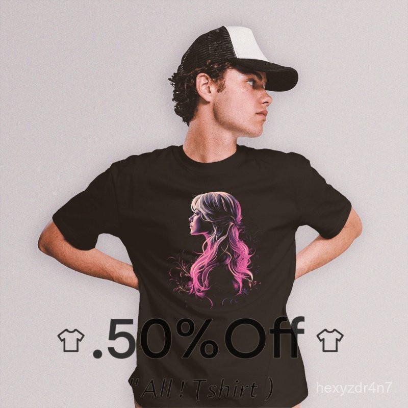 จัดส่ง 24 ชั่วโมง 100% Desain3DimensionWear - Premium Distro T-Shirt 3D Long Hair Girl - DT0770