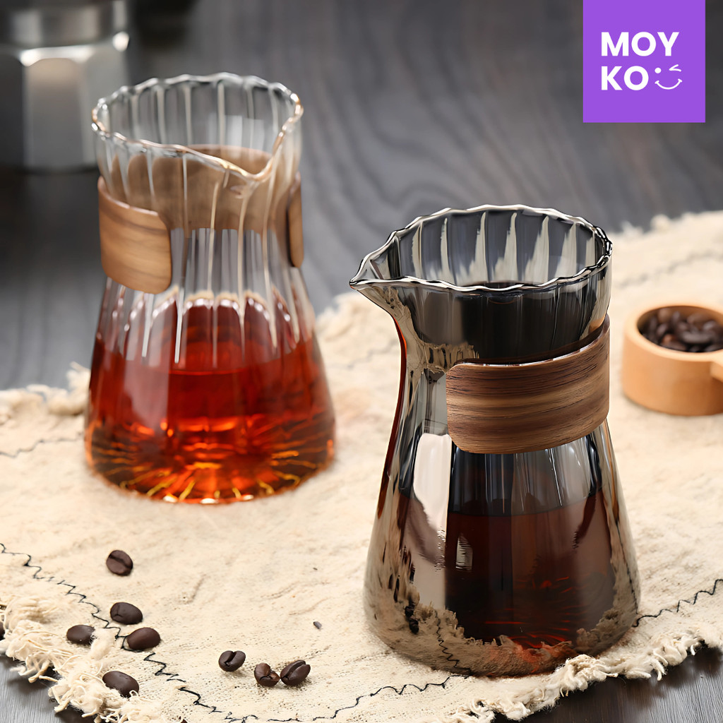 Pour Over Coffee Server Borosilicate Glass Carafe 500ml - FM-5ML2