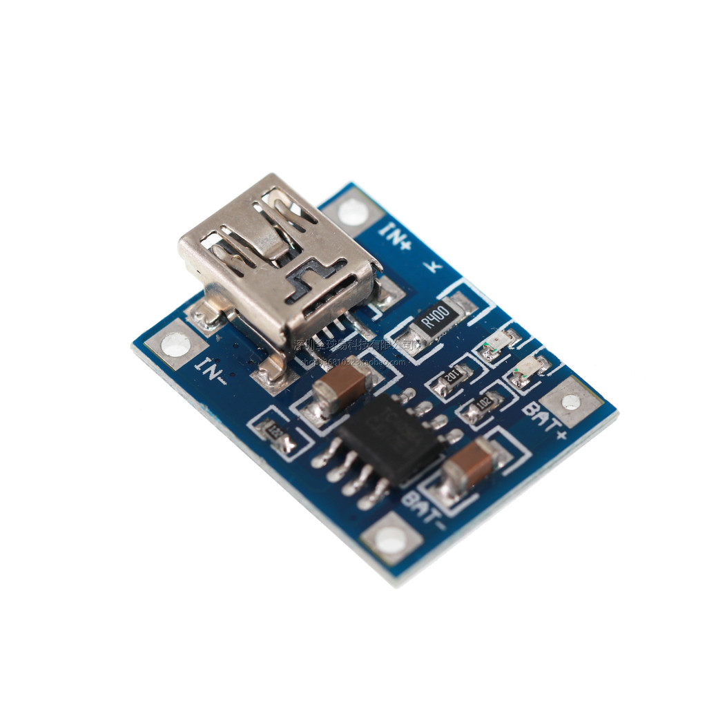 TP4056 1A แบตเตอรี่ลิเธียมเฉพาะแท่นชาร์จโมดูลชาร์จแบตเตอรี่ลิเธียม Charger Mini USB Inter