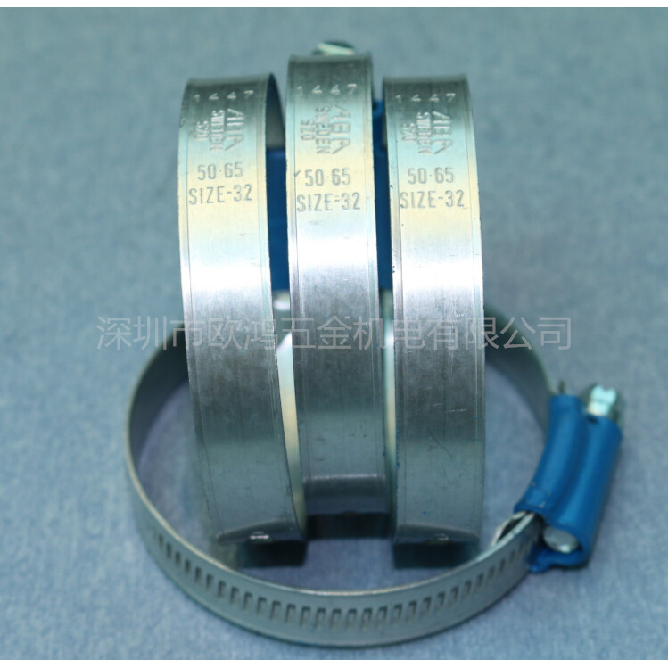 นําเข้าสวีเดนABAสังกะสีอลูมิเนียมเหล็กคาร์บอนS20 Blueริบบิ้นClampคอHoop Hoopท่อน้ําClamp W1/50-65