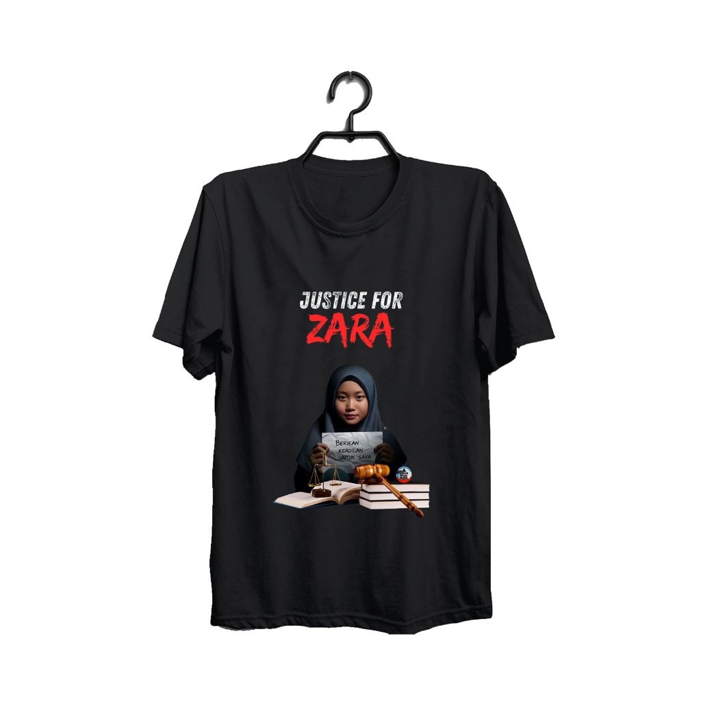 ล้างทําความสะอาดได้ F169 2025 justice สําหรับ Zara Qairina เสื้อผ้าแขนสั้นเสื้อยืด justice สําหรับ Z