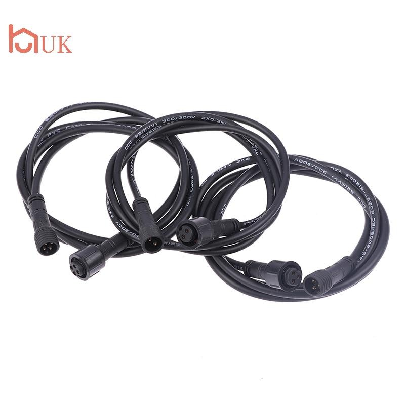 UK Spike ไฟ 2/3/4Pin 22AWG สําหรับพลังงานแสงอาทิตย์สปอตไลท์กันน้ําสายไฟสายไฟสวมใส่แบบพกพาความถี่ต่ํา