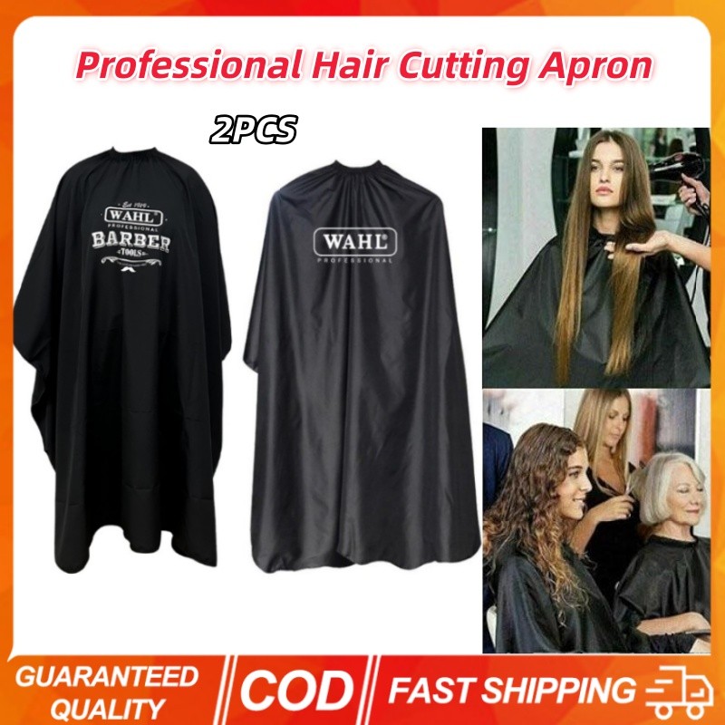 2PCS ผ้ากันเปื้อน Professional ตัดผมผ้าตัดผม Salon เครื่องมือ Hairstylist Hairdressing ตัด Cape ร้านตัดผมช่างทําผม
