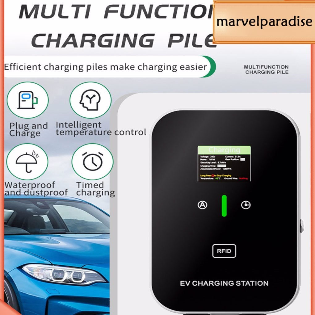 Car Home EV Charger Type 2 สายชาร์จ 5 PIN CEE 32A 22KW EV แบบพกพา/บ้าน EV Charger ประเภท 2 สะดวก