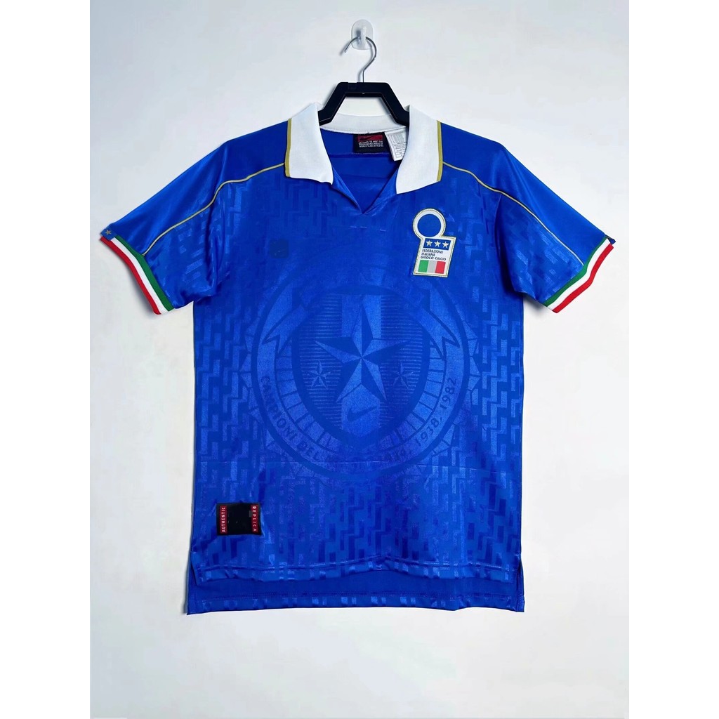 9596 ชุดฝึกซ้อมอิตาลีเสื้อเจอร์ซีย์ย้อนยุค อ่า.+พรีเมี่ยมเสื้อฟุตบอลแขนสั้น