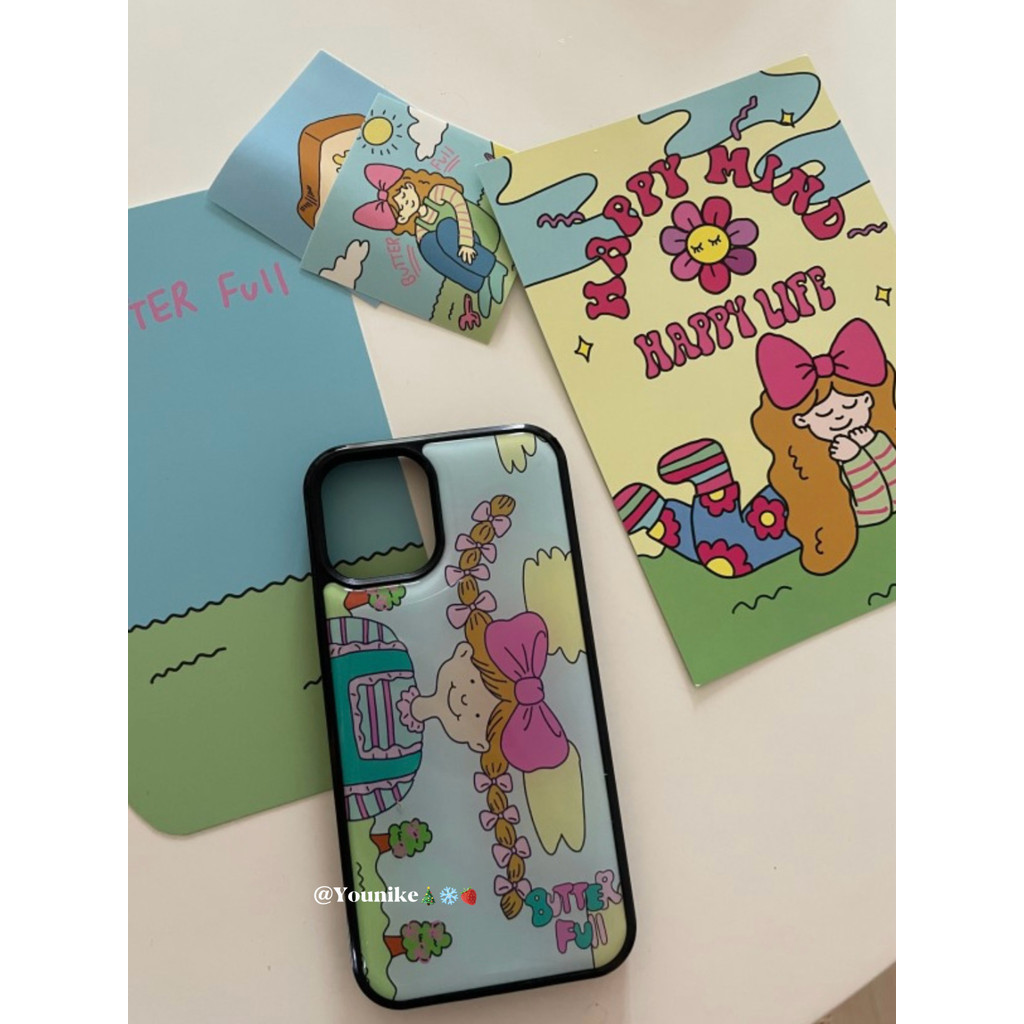 Braid สาวเคสโทรศัพท์ Anti-Fall เคสโทรศัพท์สําหรับ iPhone 18 Pro Max 18 Pro 16 Promax 15 Promax 11 12 13 14plus 15plus 16e 16plus 16pro 15pro
