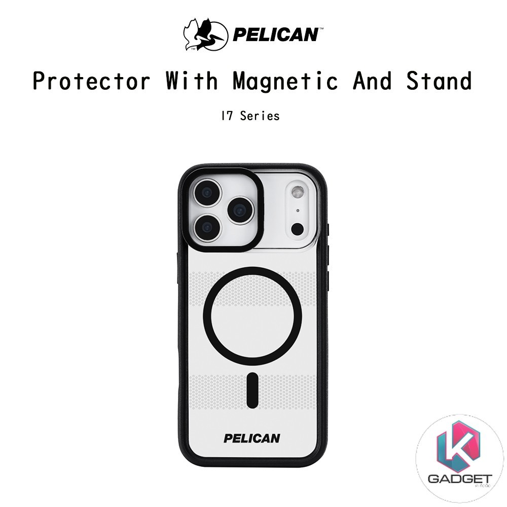 PELICAN Protector With Magnetic Stand เคสกันกระแทกพร้อมขาตั้งระดับ4.8Mเกรดพรีเมี่ยม เคสสำหรับ iPhone