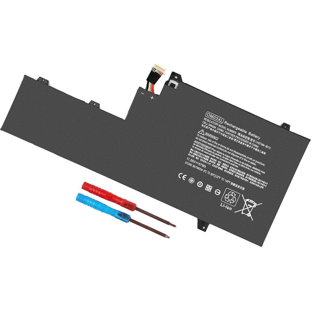 OM03XL แบตเตอรี่สําหรับ HP EliteBook X360 1030 G2 1GY31PA 1UX08PA Y8Q67EA Y8Q89EA Z2W62EA Series 863