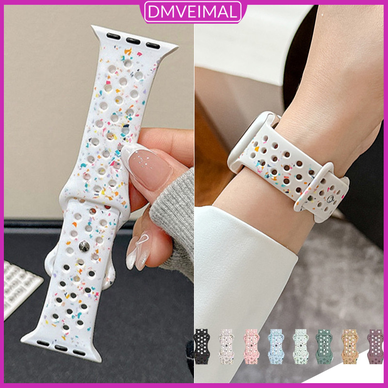 สายรัดยางซิลิโคนสร้อยข้อมือสายนุ่ม for Apple Watch Iwatch SE Ultra 3 2 49มม. Series 11 10 9 8 7 46 45 41 44 40 42 38มม.