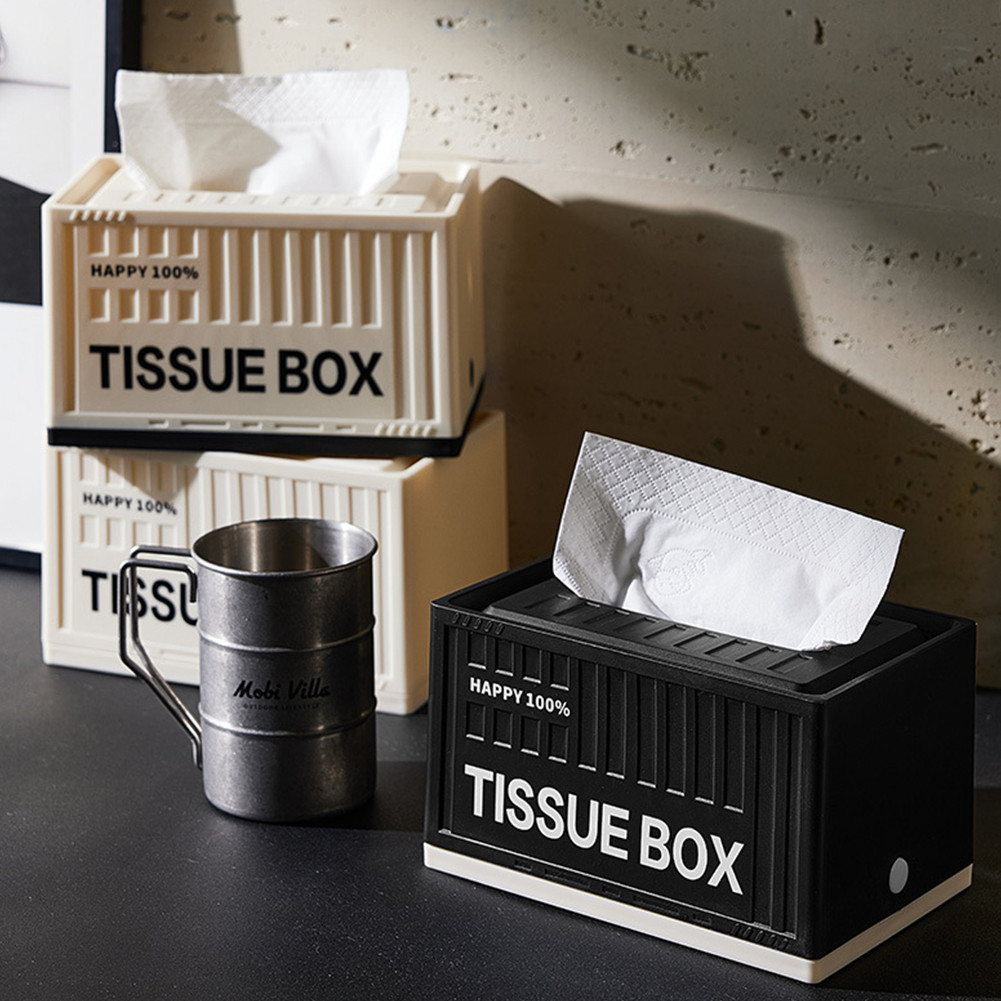 กล่องทิชชู่ สไตล์ INS มินิมอล ดีไซน์คอนเทนเนอร์ tissue box ติดผนัง ใช้งานง่าย สำหรับห้องครัว ห้องนั่งเล่น