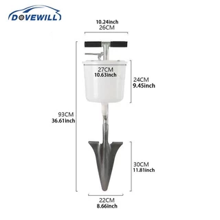 [Dovewill] เครื่องหยอดเมล็ด, การประยุกต์ใช้ปุ๋ย, การทําสวน, แบบพกพา, เครื่องหว่านปุ๋ย, เครื่องหยอดเมล็ดสวนสําหรับไม้ผลและผัก