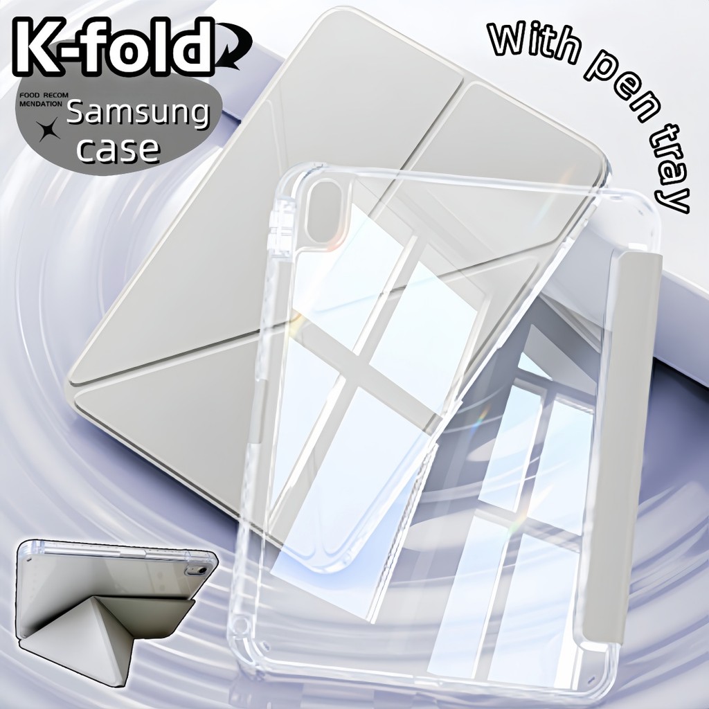 [เก็บเงินปลายทาง] k ส่วนลด เคสใสซัมซุงสำหรับพับได้หลายมุม for Galaxy Tab A9+A9plus S9s10 lite S6LITE