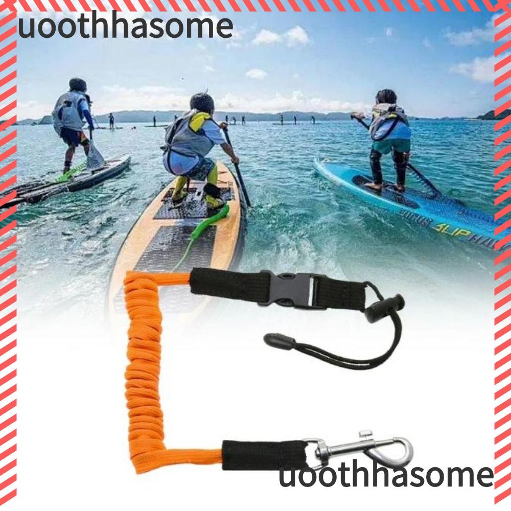 เชือกยึดพายยอร์ช UOOTHASOME, พร้อมระบบปล่อยไว ทำจาก TPU มีให้เลือก 4 สี ความยาว 40~140 ซม., เหมาะสำห