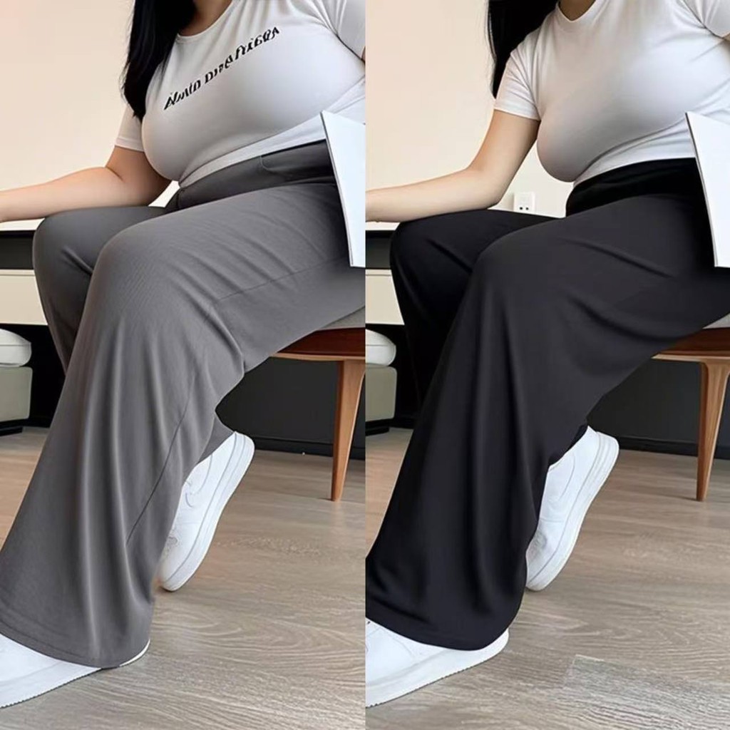จัดส่งจากกรุงเทพฯ M-XXXL ใหม่ กางเกงติดแอร์ กันUV รุ่น ขากระบอกทรงสวย กันแดด ผ้ายืด เอวสม็อค ใส่แล้วเย็น ระบายอากาศได้ดี