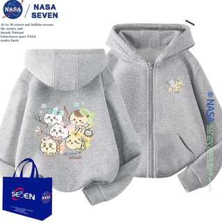 hooded top สไตล์บางเบากันหนาวสำหรับเด็ก ฤดูใบไม้ร่วงและหนา พิมพ์การ์ตูน สวมใส่ง่ายและเข้าได้กับหลายโอกาส