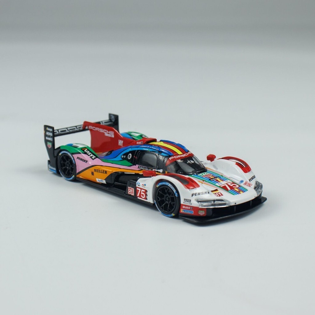 ขายร้อนMINIGT 1: 64 Porsche Porsche 963 #75 2023 โมเดลรถ Le Man Racing 740