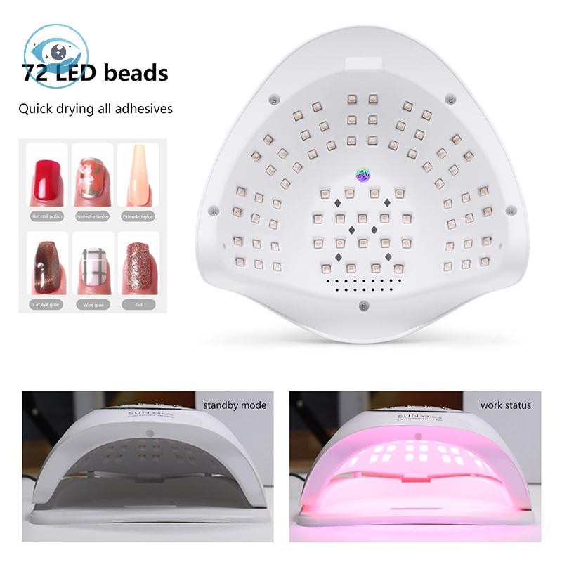 [Smw] 320W LED UV Lamp Dryer For Nails Gel Polish Drying Lamp 4 Timer Setting Auto Sensor Profession