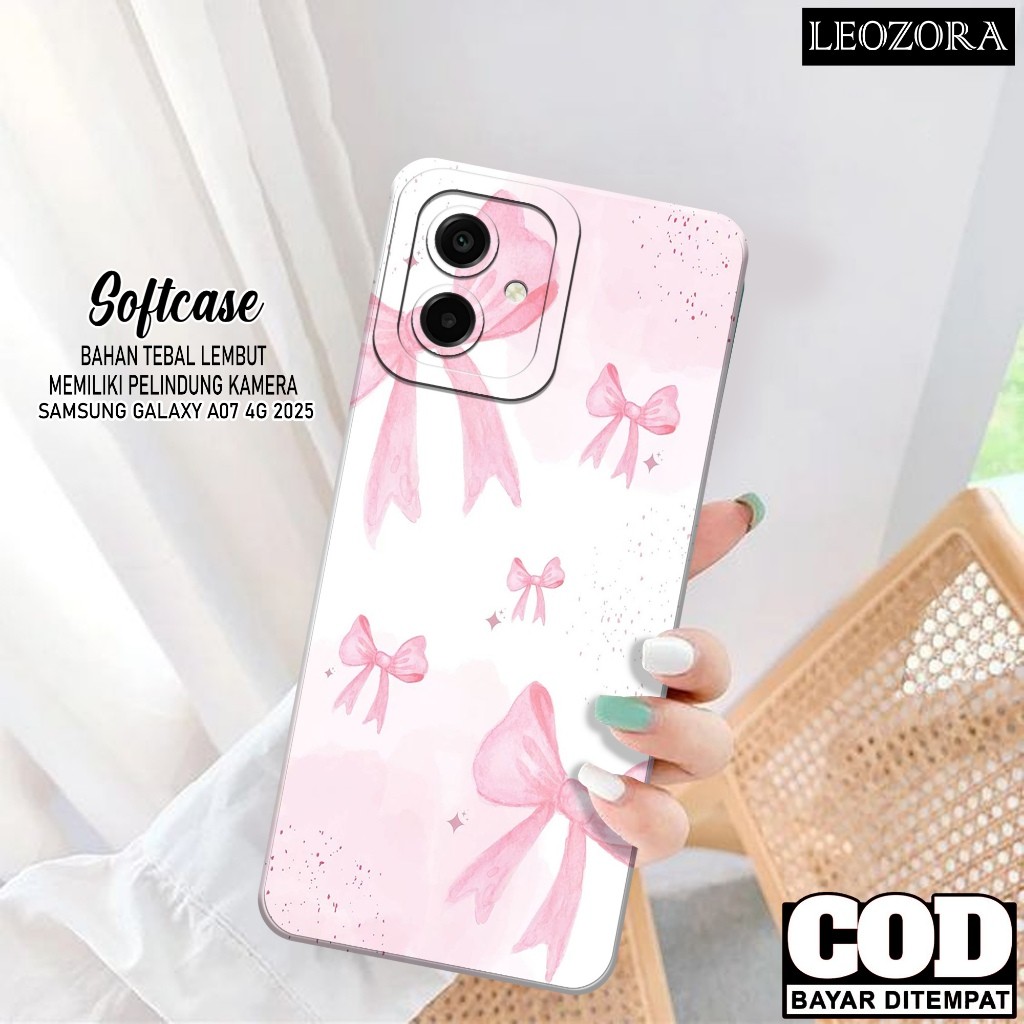 HP Samsung Galaxy A07 4G 2025 กรณีล่าสุด Softcase Pro กล้อง Softcase Samsung A07 4G เคสโทรศัพท์ Sams