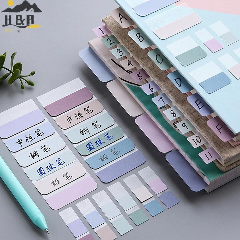 H&B Nov 240 ชิ้น หลากสี Sticky Writable ที่ถอดออกได้ Index Tabs Markers Marking Notes {th}