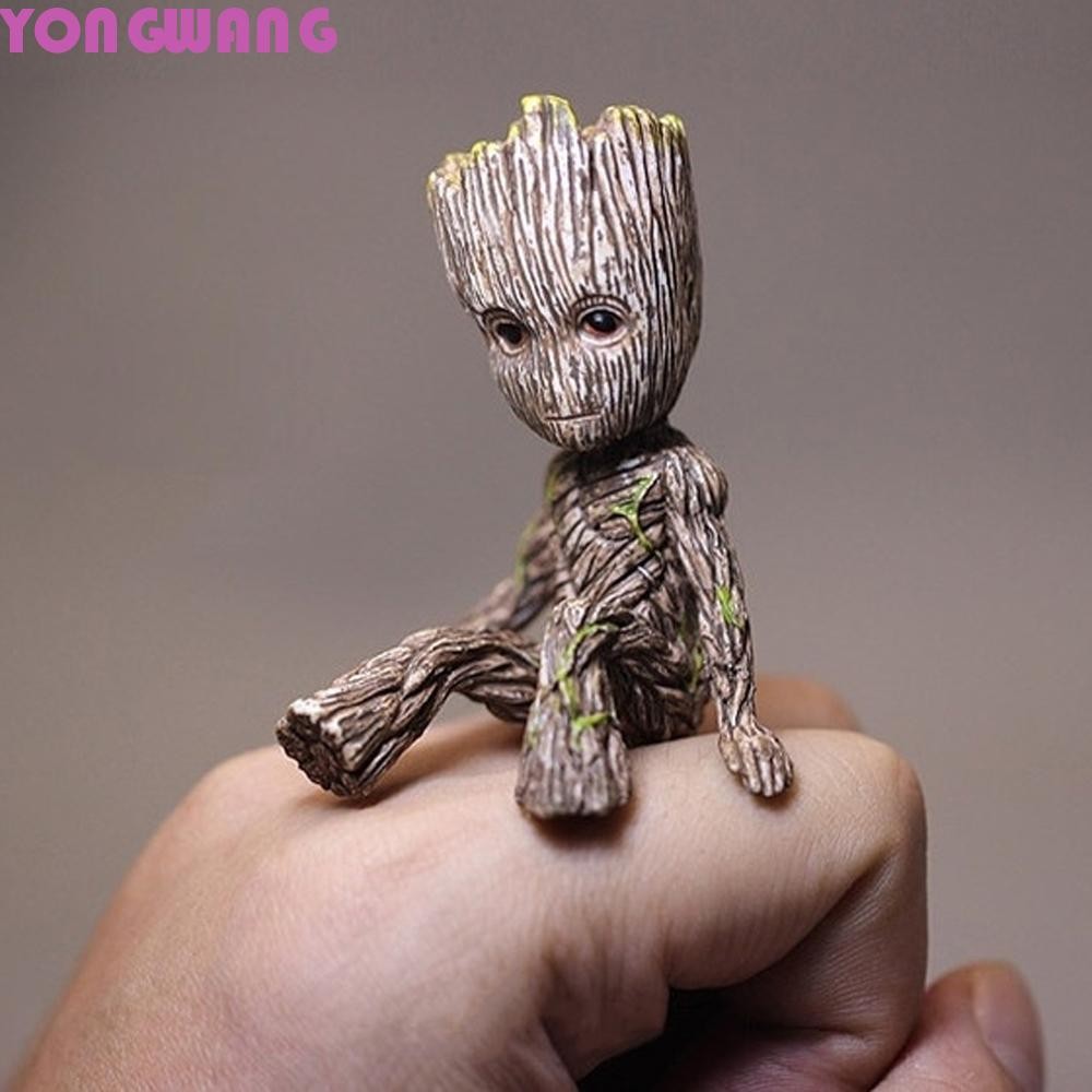 YONGWANG66HR Groot รูปสําหรับเด็กตุ๊กตา Avengers นั่ง Action ของเล่นรูป