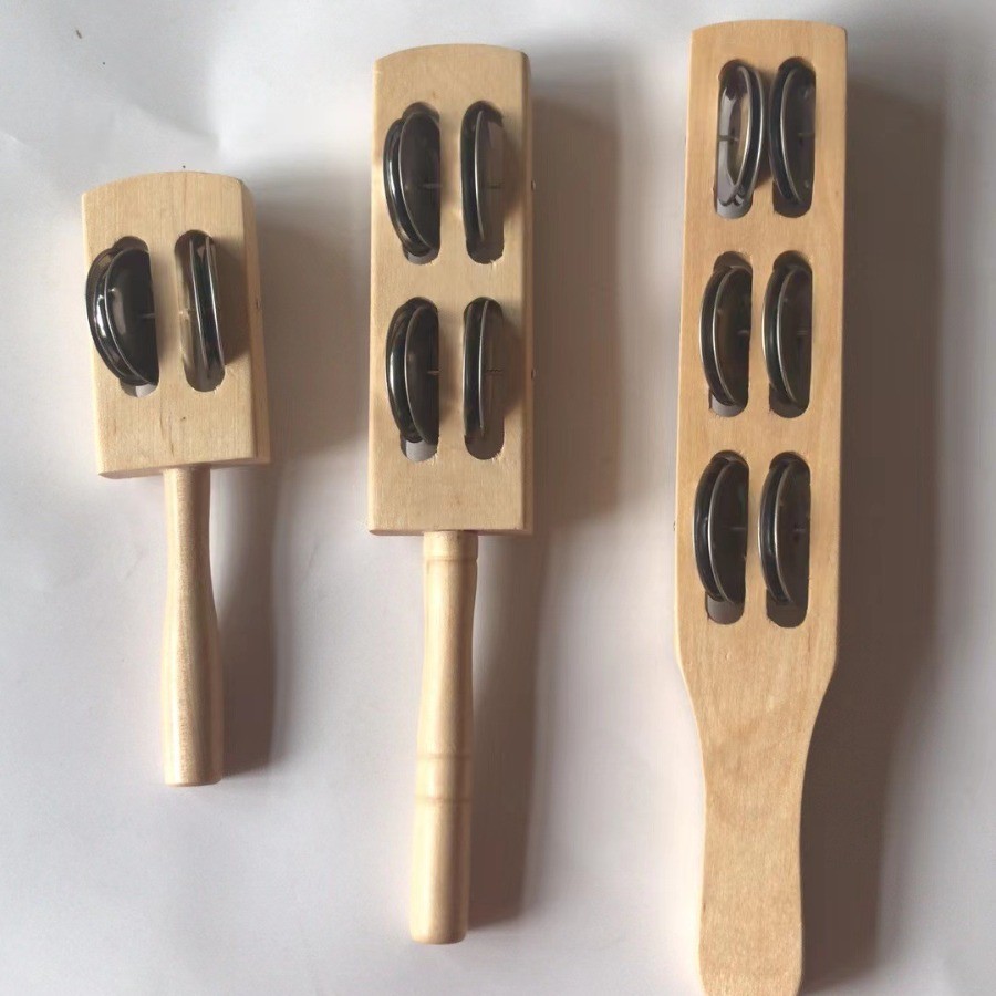 Alf เด็กเครื่องเพอร์คัชชันเครื่องมือไม้ Cymbal เพลงเด็ก Cymbal อุปกรณ์ 2 4 6 Bell Board Cymbal