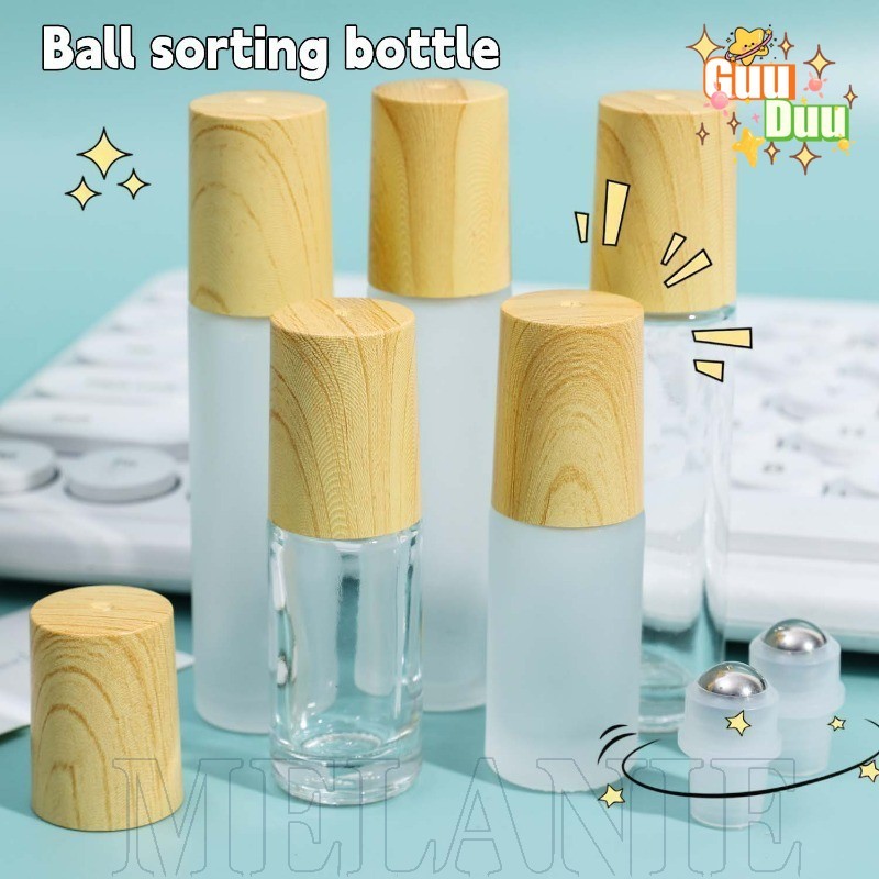 [ กูดู ]ขวดทากลิ้งน้ํามันหอมระเหย5/10มล -ภาชนะบรรจุน้ําหอมทางทาง-ขวดกลิ่นตัวอย่างขนาดเล็กรีฟิล-ขวดแก้วลูกกลิ้งเหลว-ขวดเก็บโลชั่น