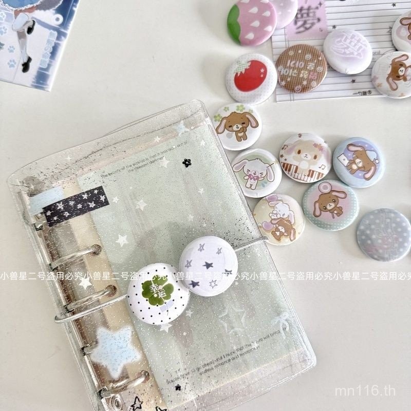 Bar Chirp Note น่ารักน่ารักตกแต่ง 25 มม.กระต่ายสตรอเบอร์รี่คู่มือ Chirp Bar Mini Handbook Badge ขนม 