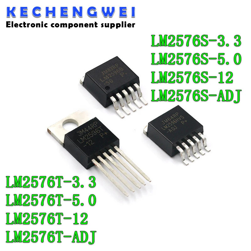 5PCS LM2576T-5.0 TO220 LM2576-5V LM2576T-3.3 LM2576T-12 LM2576T-ADJ TO220-5 LM2576S-5.0 LM2576S-3.3 
