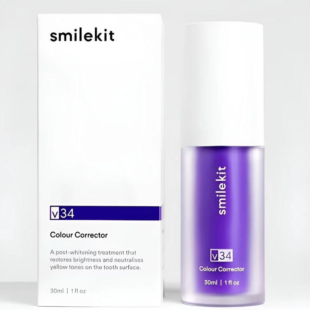 V34 Colour Corrector ขวดสีม่วงขนาดเล็ก