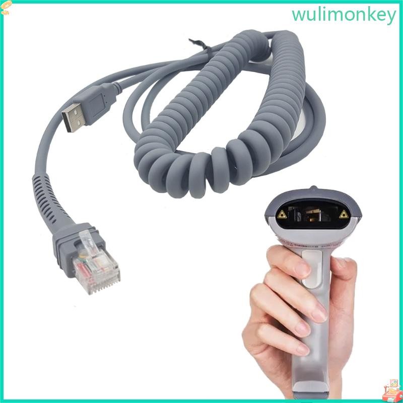 WU คุณภาพเกลียวสําหรับสัญลักษณ์ LS2208 LS2208AP LS1203 LS4208 LS4278 Barcode Scanner 9ft ยาว
