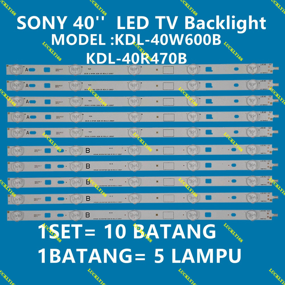 SAMSUNG KDL-40W600B KDL-40R470B KDL-40EX43B KLV-40R470B KLV-40EX43B SONY 40 INCH LED TV BACKLIGHT (L
