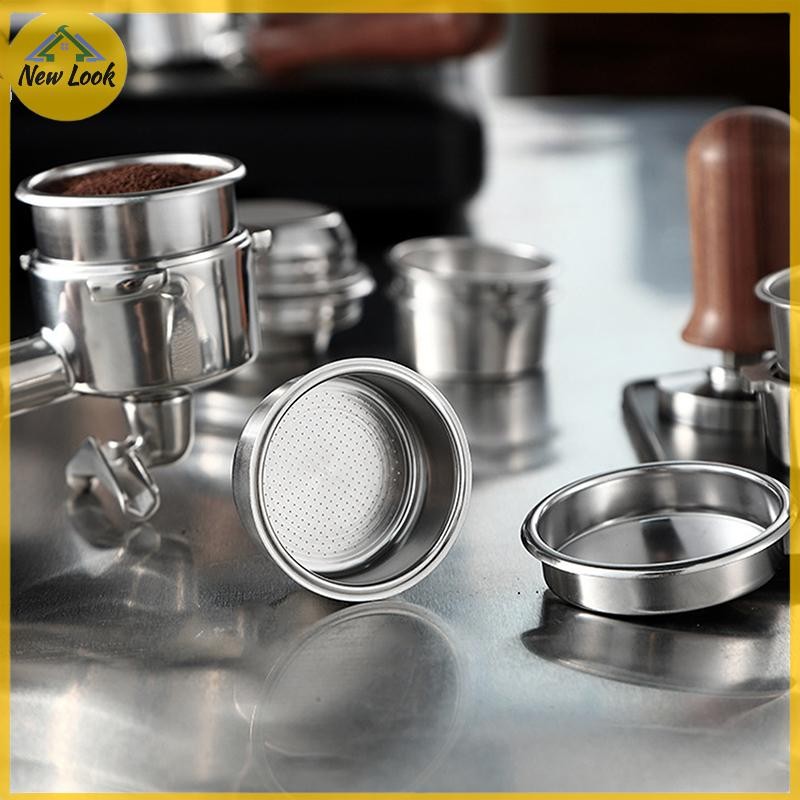 NewLook 51/54/58MM ตะกร้ากรองกาแฟเปลี่ยนสแตนเลส Bottomless Portafilter Espresso Filter อุปกรณ์เสริม 