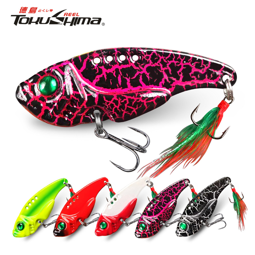 3D Eyes Metal VIB Casting Lure - เหยื่อน้ำหนักจิ๊กทรงสปูน (ขนาด 3g ถึง 20g) เหมา