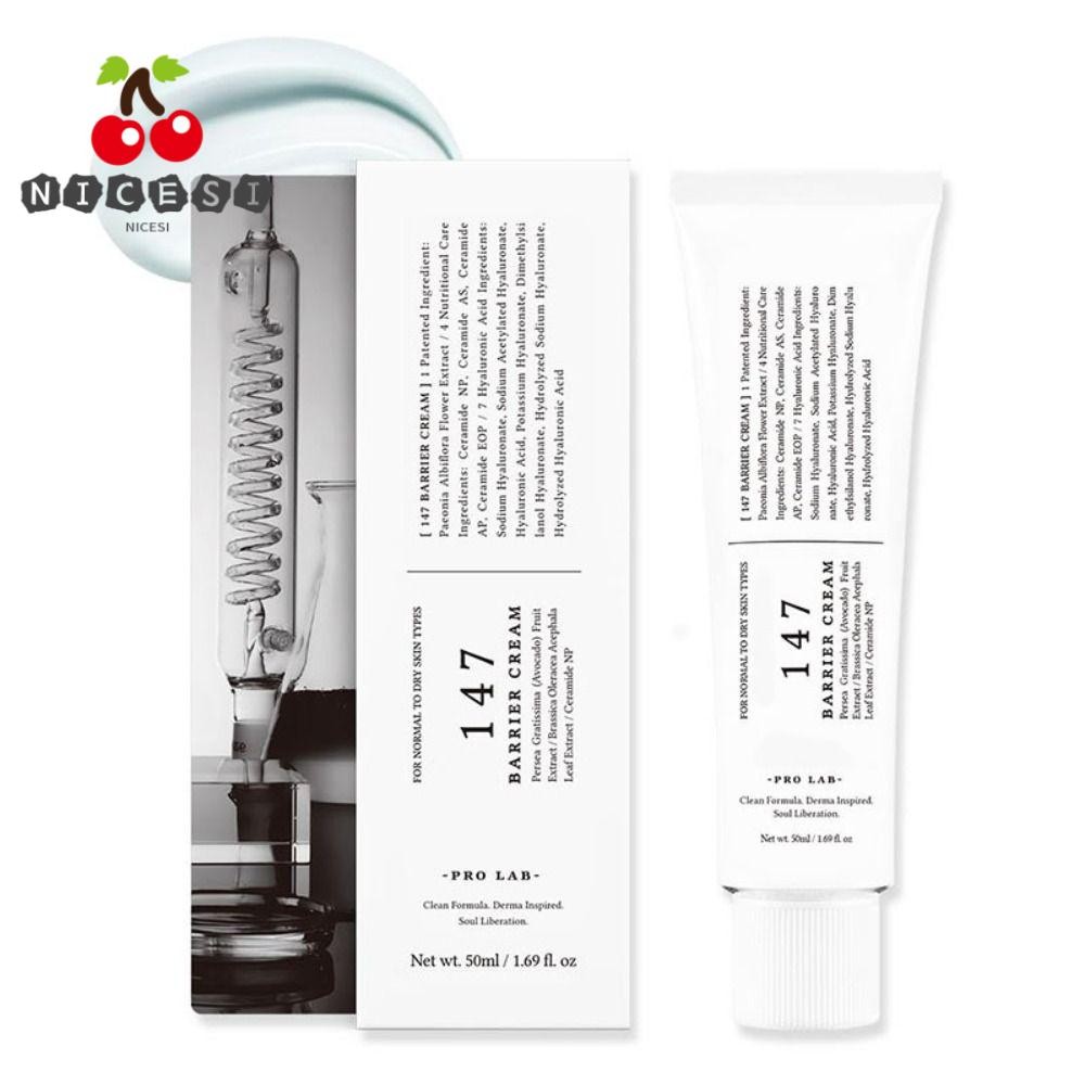 NICESI 147 Barrier Cream, Deep Hydrating with Hyaluronic Acid & Ceramides Intensive Repair Cream, In