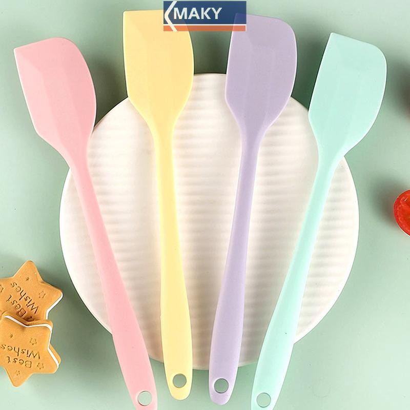 Nwth ซิลิโคนครีมไม้พายทนความร้อน Non-Stick ไม้พายที่สมบูรณ์แบบสําหรับทําอาหารเบเกอรี่และกวนเครื่องมือครัวเกรดอาหาร GR