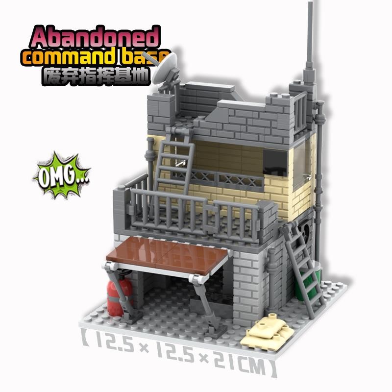2024 ฐานทหาร Battlefield Command Police Intelligence Station ตํารวจ Headquarters เด็กประกอบอาคารบล็อ