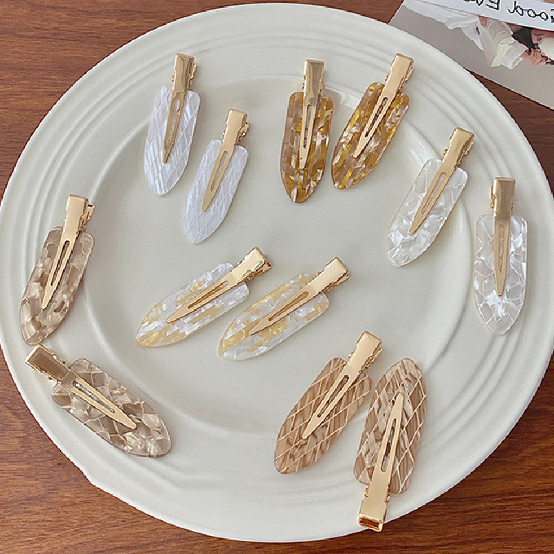 กิ๊บติดผมไม่มีรอยต่อ Acetate สำหรับตกแต่งทรงผมและBangs เพศหญิง PIJI