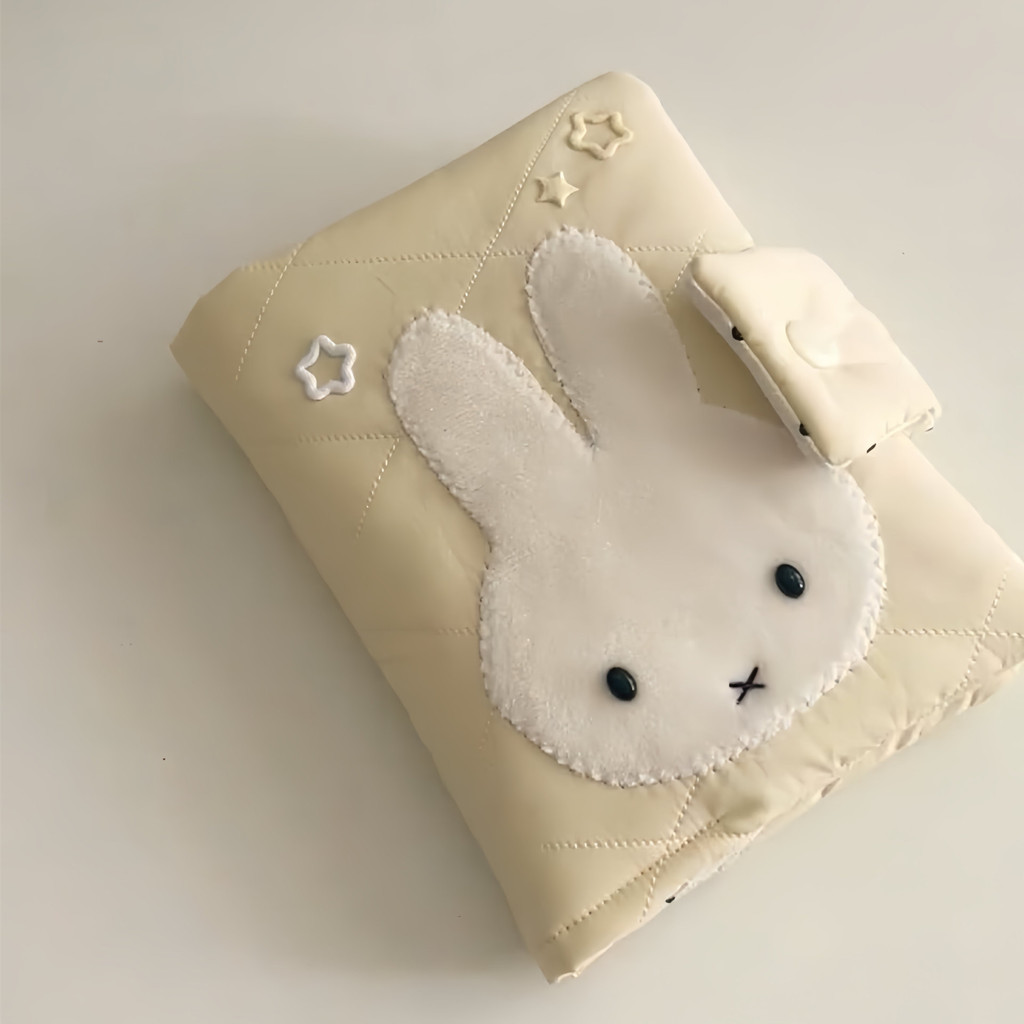 สไตล์เกาหลี Miffy Rabbit Book เสื้อผ้า A6 Hand-Made ผ้าคู่มือมูลค่าสูง ins สไตล์สมุดบันทึกนักเรียน