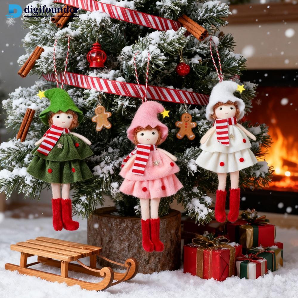 DIGIFOUNDER Girl Cake Dress Doll Angel Doll Angel Pendant Christmas Festival Decorative Christmas Tr