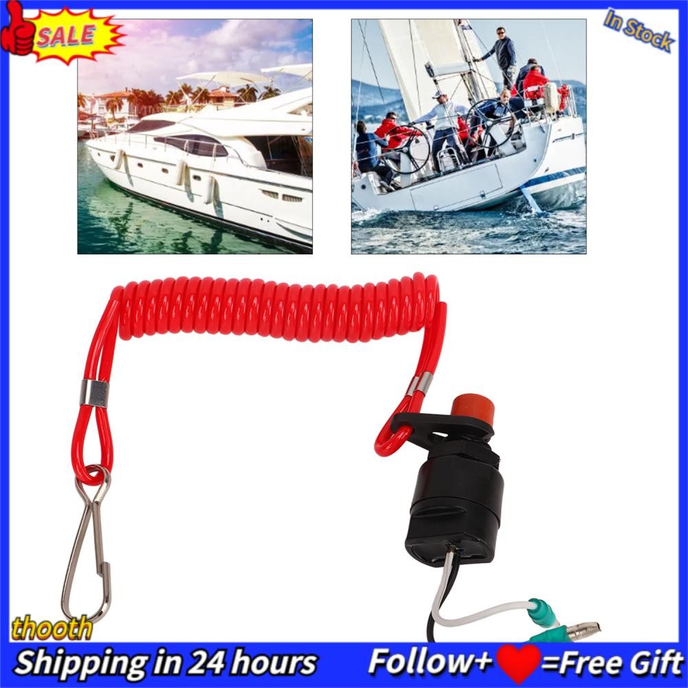 Thooth Thooth-th Sorandy Universal Boat Engine Kill Switch 688 8257 01 Outboard Motor Emergency Stop