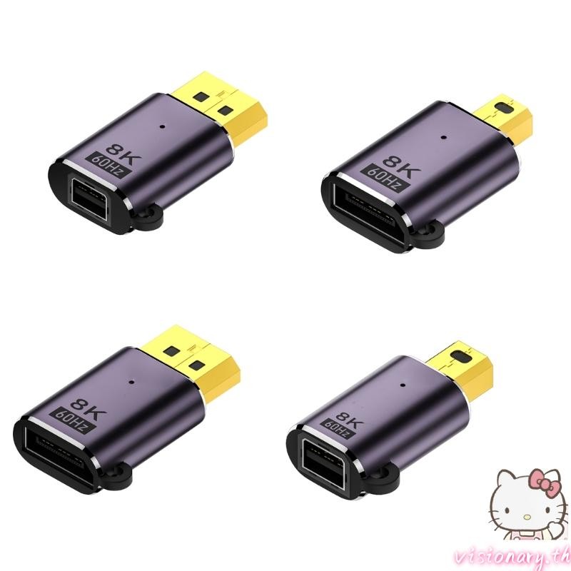 Vision Multiple Choice Mini Adapter ตัวแปลงขนาดเล็กอลูมิเนียมรองรับ 8K60Hz 4K120Hz 7680x4320P