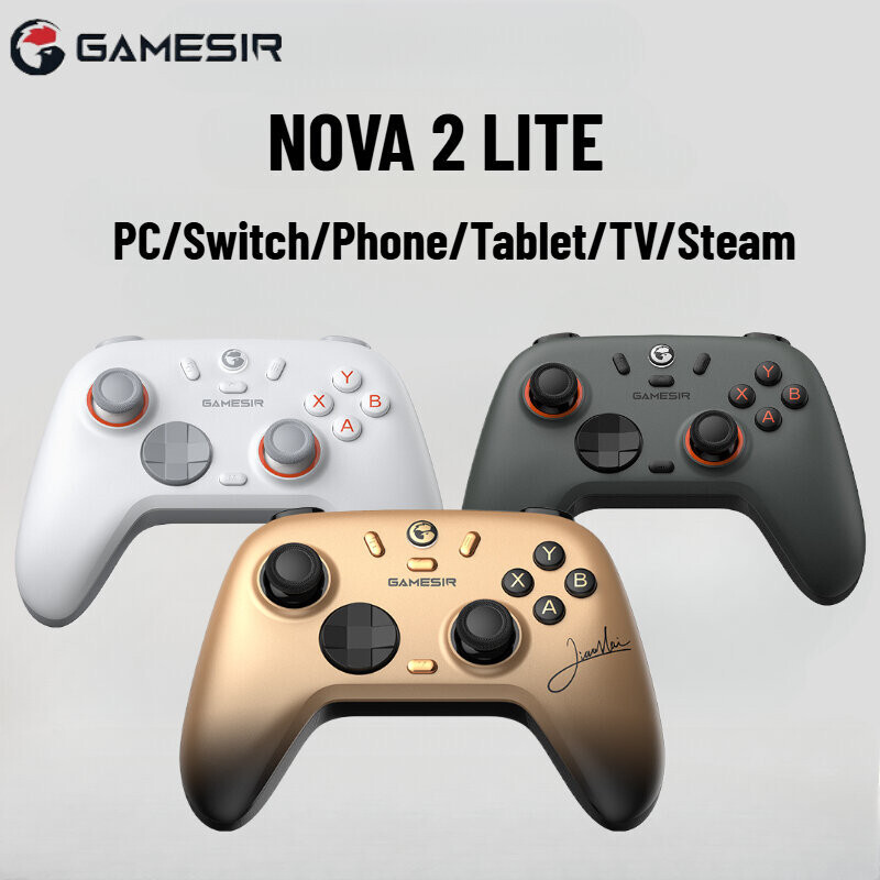 GameSir Nova 2 Lite คอนโทรลเลอร์เกมหลายแพลตฟอร์ม Hall Effect สําหรับแล็ปท็อปพีซี Steam Android IOS N