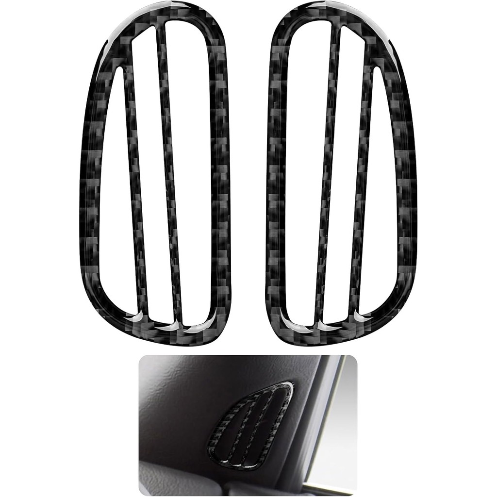 รถ Air Outlet Vent สติกเกอร์คาร์บอนไฟเบอร์ Decal ภายใน Trim สําหรับ Chevrolet Corvette C6 Z06/ ZR1/G