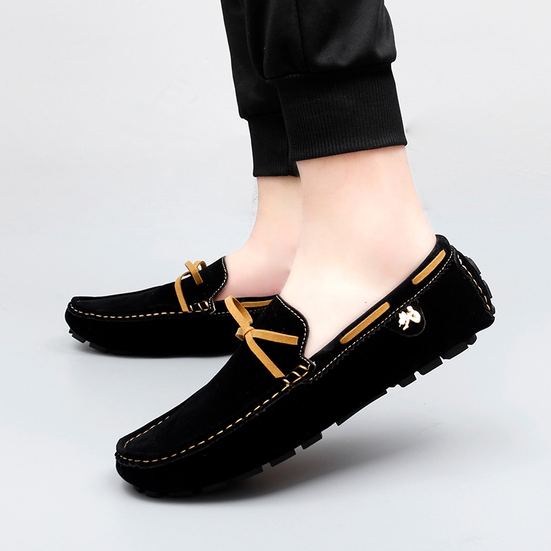 caobaba แฟชั่น ผู้ชาย รองเท้าลำลอง รองเท้า loafer Breathable รองเท้าหนัง