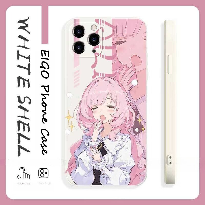 เคส iPhone 17 Honkai Elysia iPhone 16 15 14 13 12 11 Plus Pro Max X XR XS SE 7 6 TPU Clear Soft Case