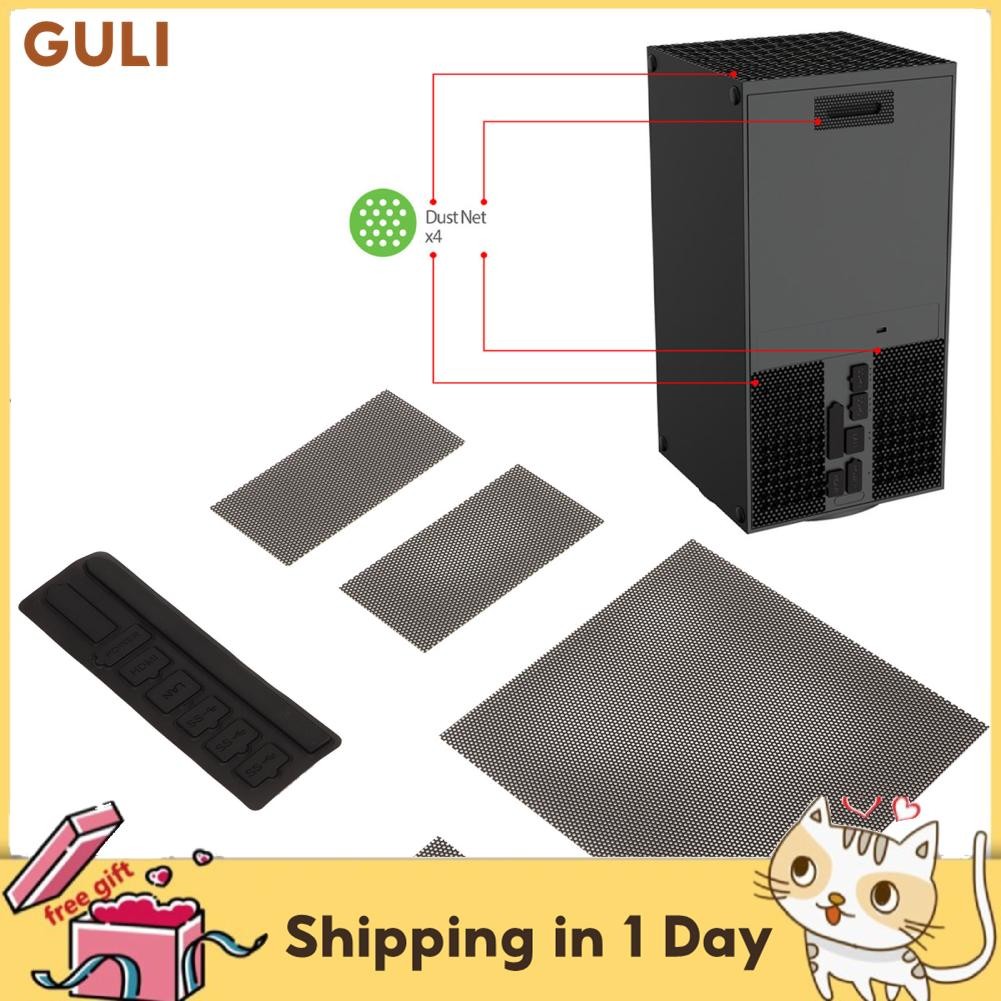 Guli Guli Dust Filter การแทนที่สำหรับ Series X 8 ปลั๊ก 4 PVC MESHS SET COVERS COVER MESH GAME GAME G