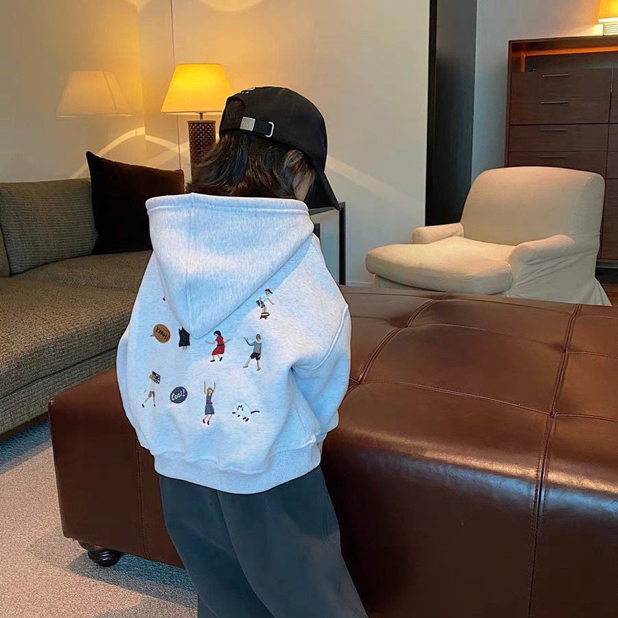 [W.M KIDS & BABY] มีสินค้าพร้อมส่งและเสื้อสเวตเตอร์เด็กผู้หญิง สไตล์เกาหลี แฟชั่นเด็กใหม่ เทรนด์แฟชั่นฤดูใบไม้ผลิและฤดูใบไม้ร่วง เสื้อสเวตเตอร์ลายการ์ตูนน่ารัก แจ็คเก็ตลำลองสำหรับเด็กขนาดกลางและใหญ่
