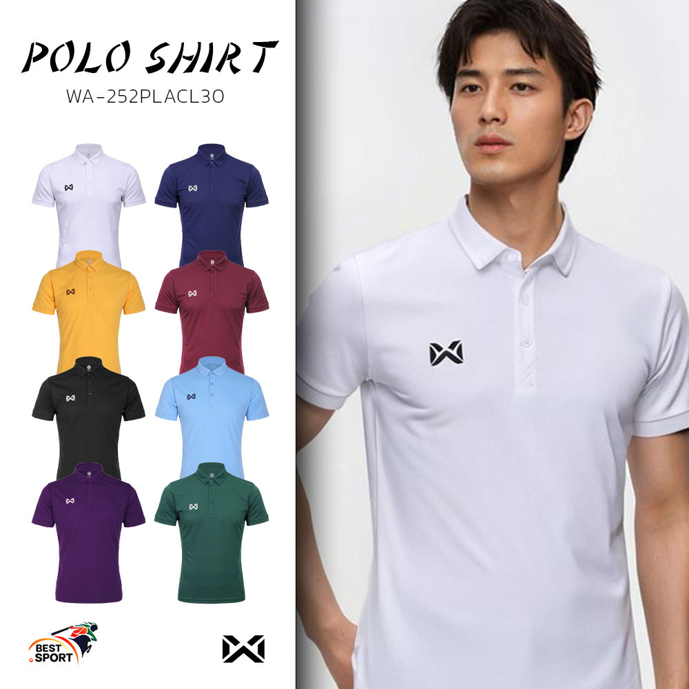 ส่งฟรีไม่มีไม้!!เสื้อ WARRIX รุ่น LINEX รหัส WA-252PLACL30 วาริกซ์ เสื้อโปโล ชายและหญิง แท้100%