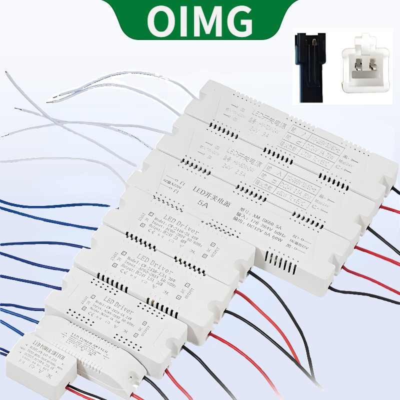 OYMG LED Driver Power Transformer Ballast Ultra-thin Terminal หญิง 12V 24V 6W 12W 18W 24W 36W 48W 60