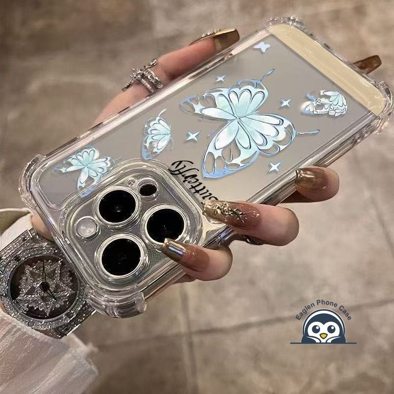 การ์ตูนผีเสื้อสี่มุมเคสโทรศัพท์สําหรับVivo V21E V20 SE V19 Neo V17 Pro V9 V5 Plus Y3 Y3S T4 Lite Ult